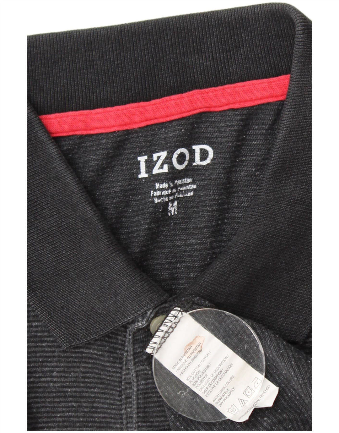 IZOD Herren-Poloshirt, mittelschwarz, Baumwolle