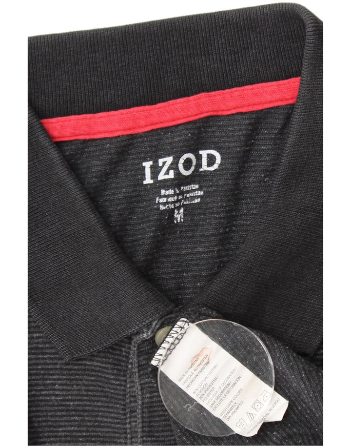 IZOD Herren-Poloshirt, mittelschwarz, Baumwolle