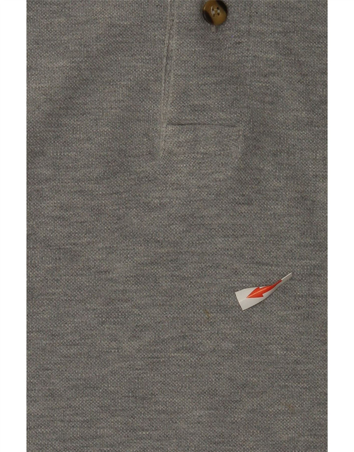 Marina Yachting Herren-Poloshirt mit Grafik, mittelgraue Baumwolle