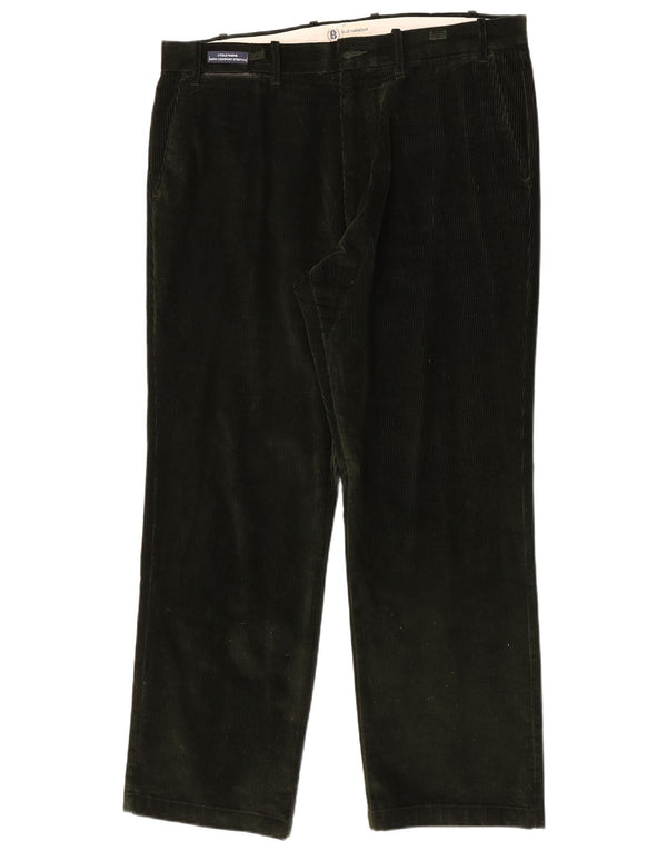 Marks & Spencer Herren Blue Harbour Gerade Cordhose W38 L31 Grün