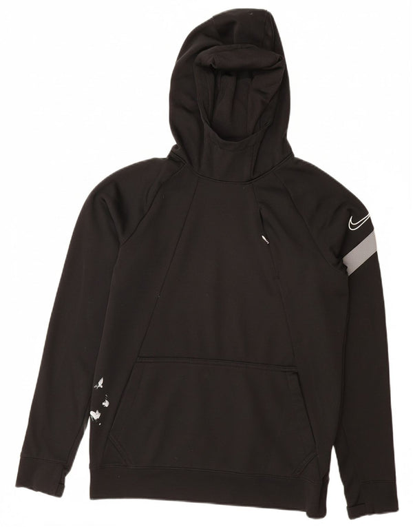 NIKE Dri Fit Graphic Kapuzenpullover für Jungen, 12–13 Jahre, Größe L, Schwarz, Polyester