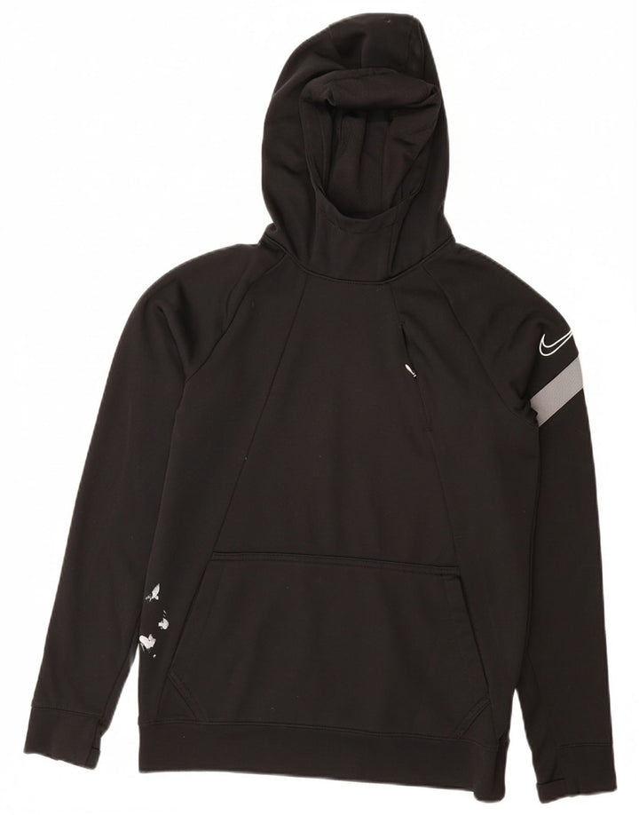 NIKE Dri Fit Graphic Kapuzenpullover für Jungen, 12–13 Jahre, Größe L, Schwarz, Polyester