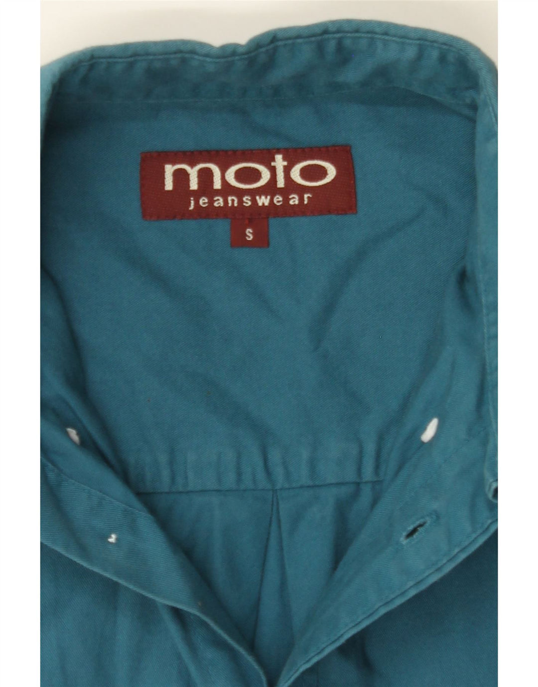 MOTO Mens Loose Fit Shirt Small Blue Cotton Vintage Moto and Second-Hand Moto from Messina Hembry 
