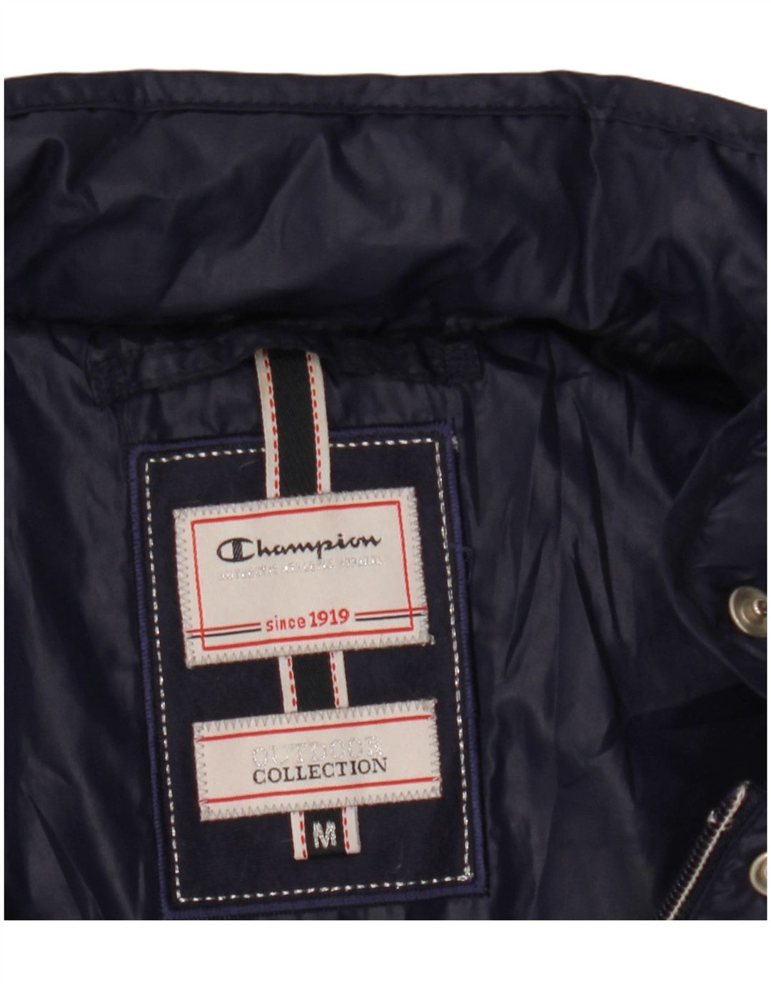 CHAMPION Damen Wattierte Jacke UK 14 Mittel Marineblau