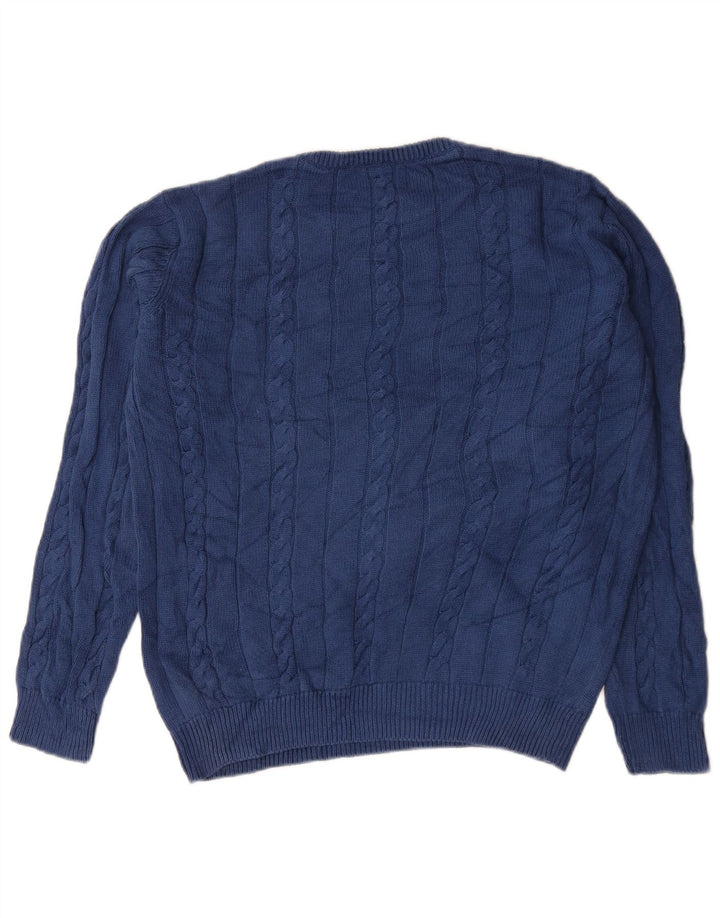 Marks & Spencer Herren Blue Harbour Pullover mit Rundhalsausschnitt, Größe S, Marineblau