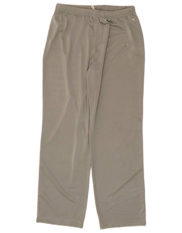 Diadora Damen-Trainingshose, UK 18, XL, grau, Polyester