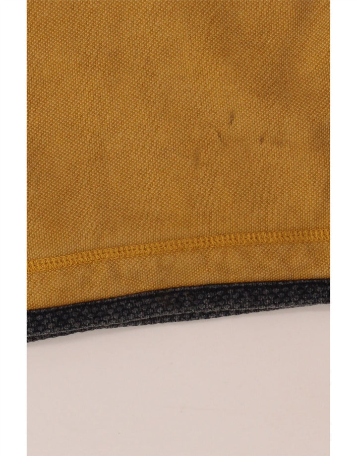 Fat Face Herren-Sweatshirt mit Reißverschluss am Hals, 2XL, gelbe Baumwolle