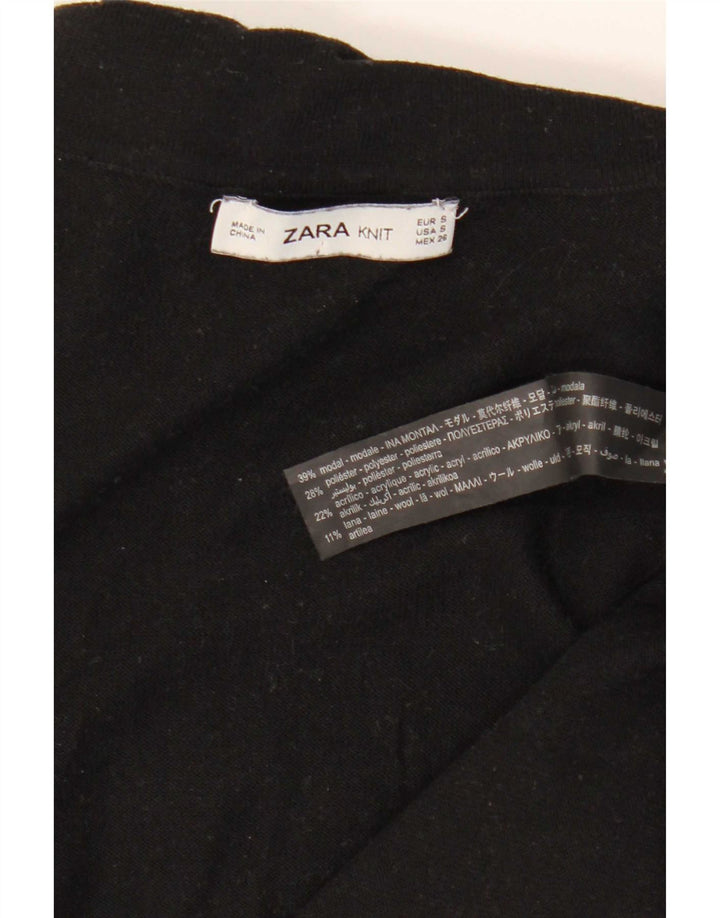 Zara Damen-Pullover mit Rollkragen, Gr. 10, Größe S, Schwarz, Modal