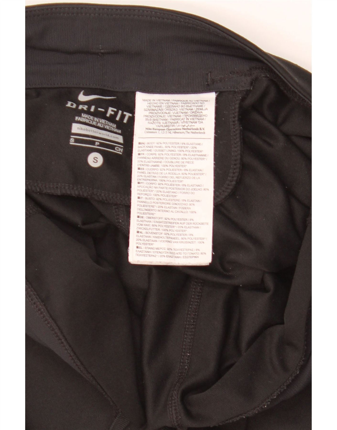 Nike Damen Dri Fit Leggings UK 10 Small Schwarz Polyester