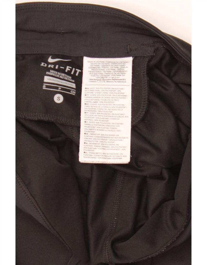 Nike Damen Dri Fit Leggings UK 10 Small Schwarz Polyester
