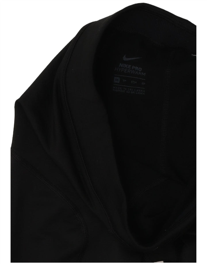 NIKE Damen Graphic Leggings UK 4 XS Schwarz