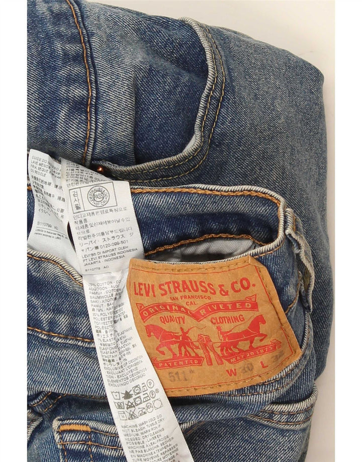 Levi's Herren 511 Slim Jeans W30 L32 Blaue Baumwolle