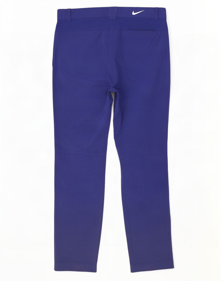 Nike Herren Golf Straight Chino Hose W34 L32 Blaues Polyester