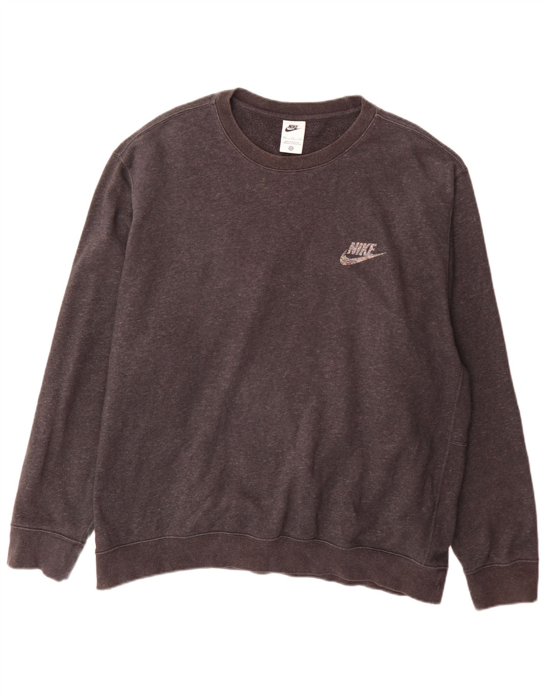 Nike Herren Sweatshirt Pullover 2XL Grau Baumwolle