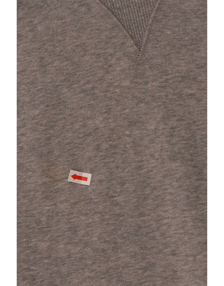 Nike Herren-Kapuzenpullover aus mittelgrau gefleckter Baumwolle
