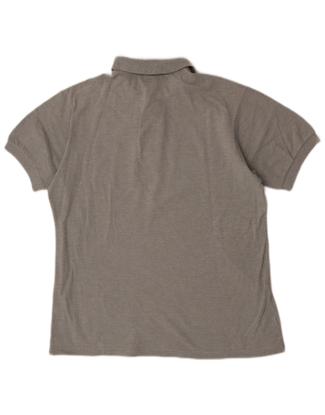 Lacoste Herren-Poloshirt, Größe 4, mittelgraue Baumwolle