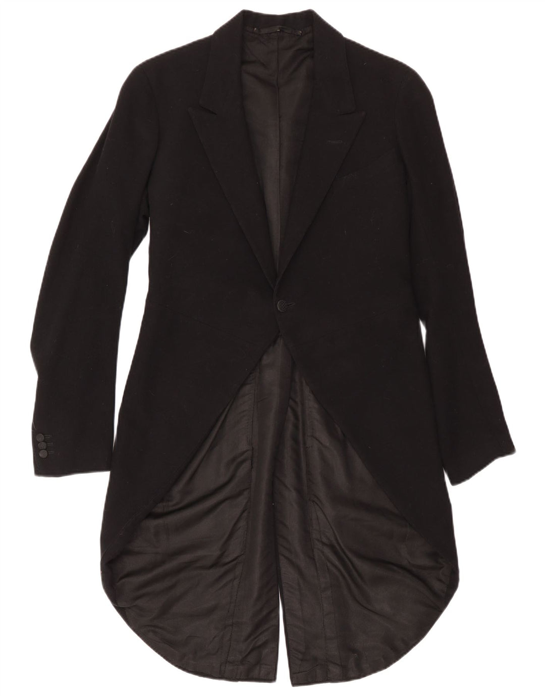 Vintage Herren 1 Knopf Frack Blazer Jacke UK 34 XS Schwarz