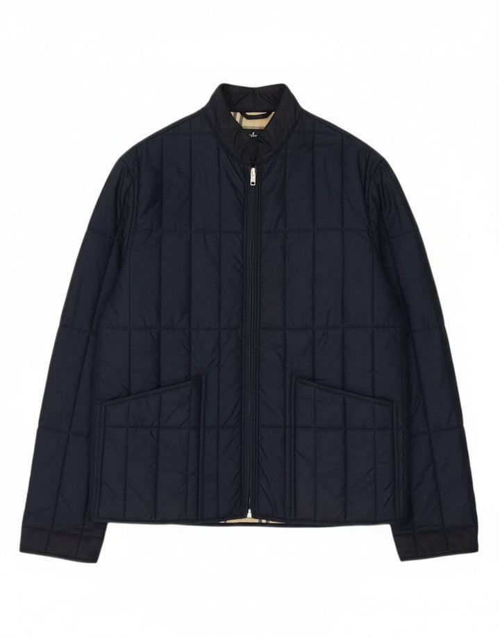 BROOKSFIELD Womens Padded Jacket UK 18 XL Navy Blue Polyamide