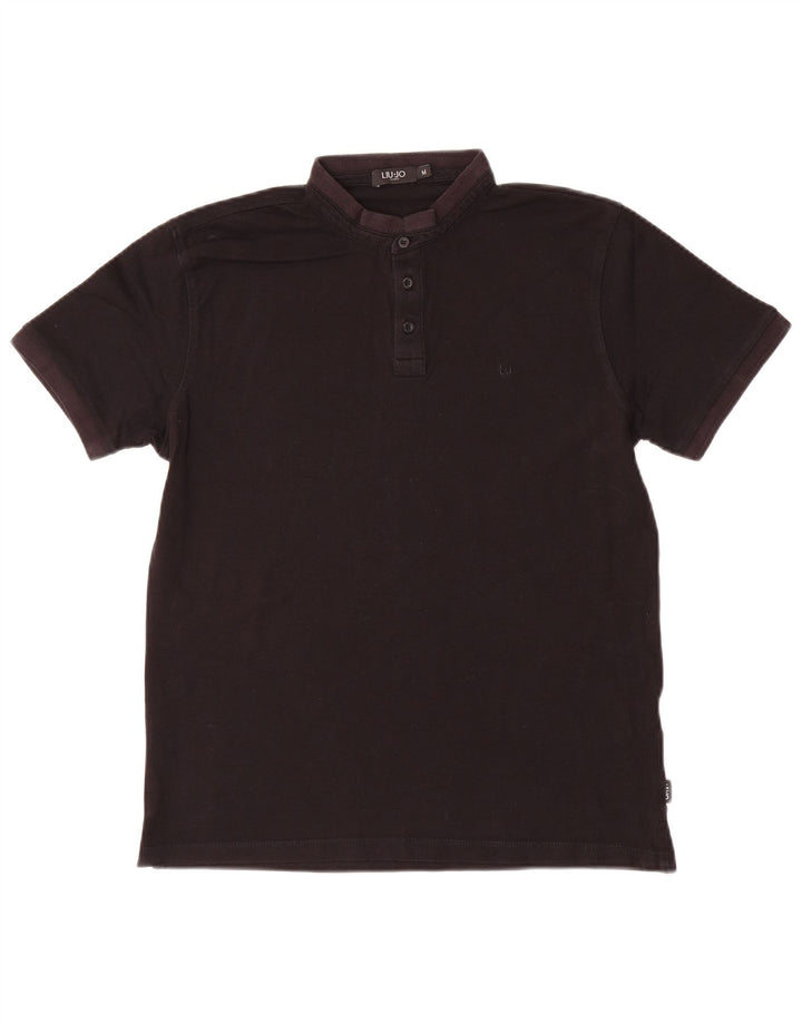 LIU JO Herren Uomo Poloshirt Mittelschwarze Baumwolle