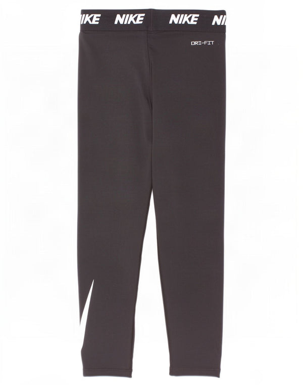 Nike Mädchen-Leggings mit Grafik, 6–7 Jahre, Größe L, Schwarz