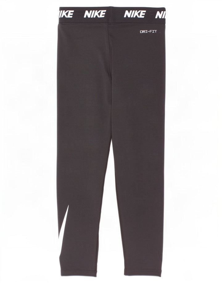 Nike Mädchen-Leggings mit Grafik, 6–7 Jahre, Größe L, Schwarz