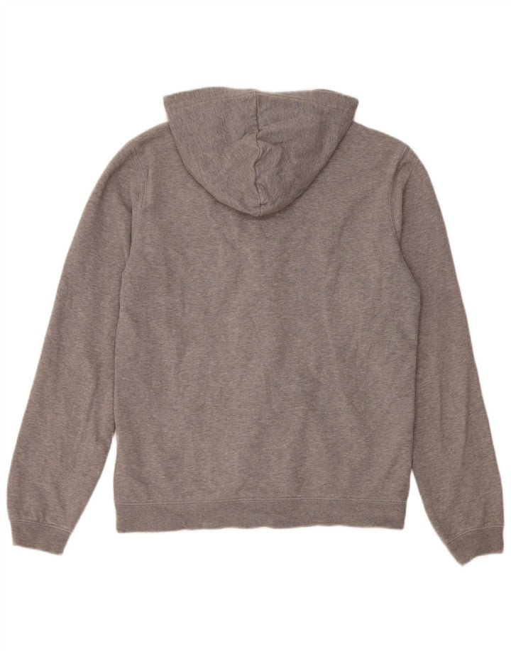 CHAMPION Mädchen-Kapuzenpullover mit grafischem Reißverschluss, 13–14 Jahre, XL, graue Baumwolle