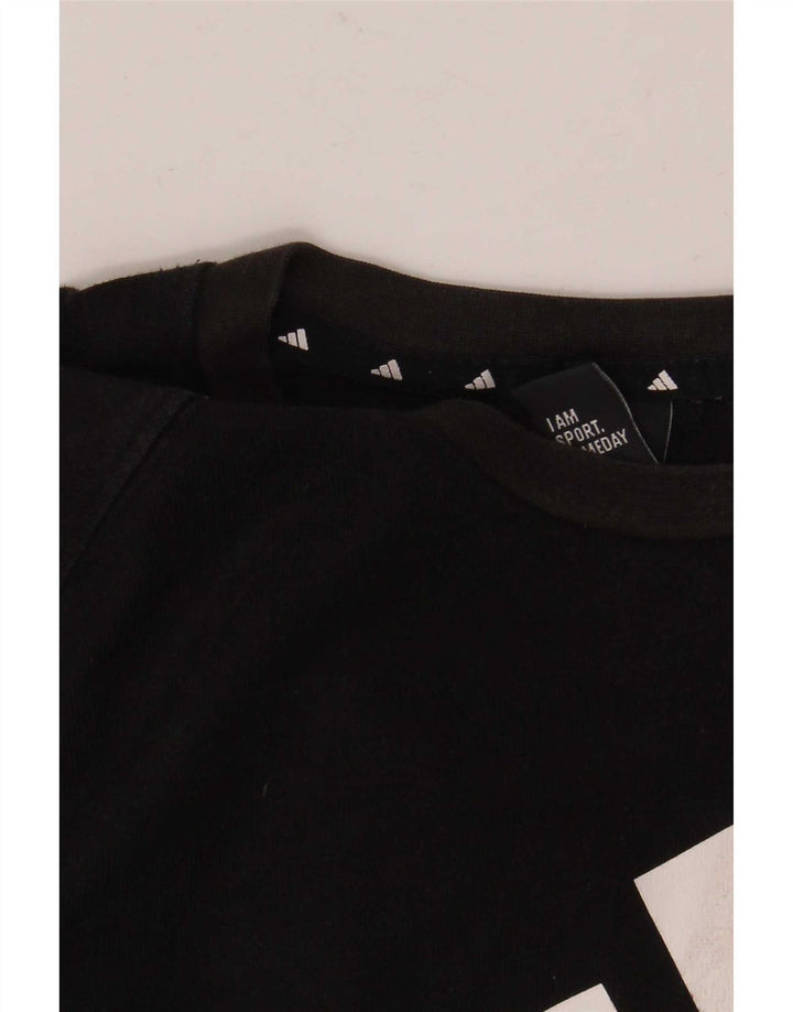 Adidas Herren Graphic T-Shirt Top Medium Schwarz