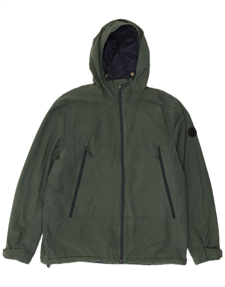 Timberland Herren Windjacke UK 42 XL Grüne Baumwolle