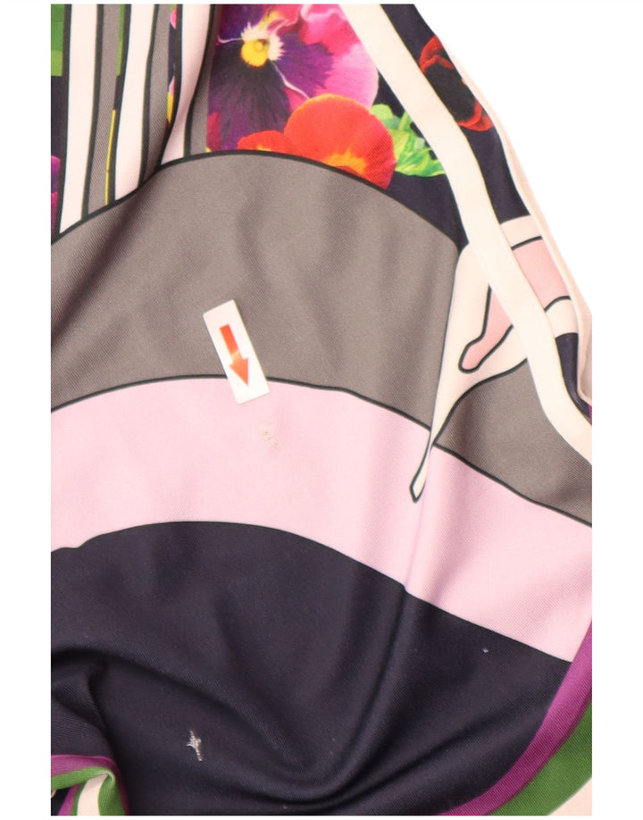 Adidas Damen-Leggings, UK 10, klein, mehrfarbig, Blumenmuster, Polyester