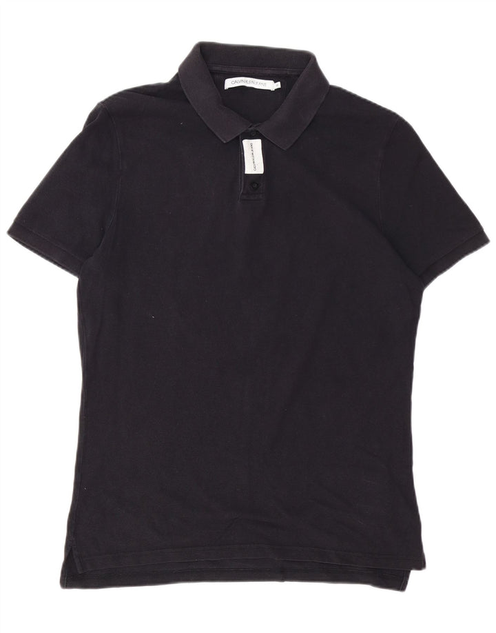 Calvin Klein Jeans Herren-Poloshirt, mittelmarineblaue Baumwolle