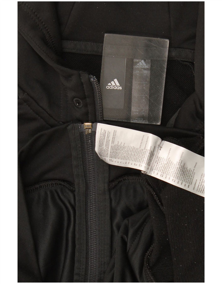 Adidas Herren Zip Hoodie Pullover Medium Schwarz Polyester
