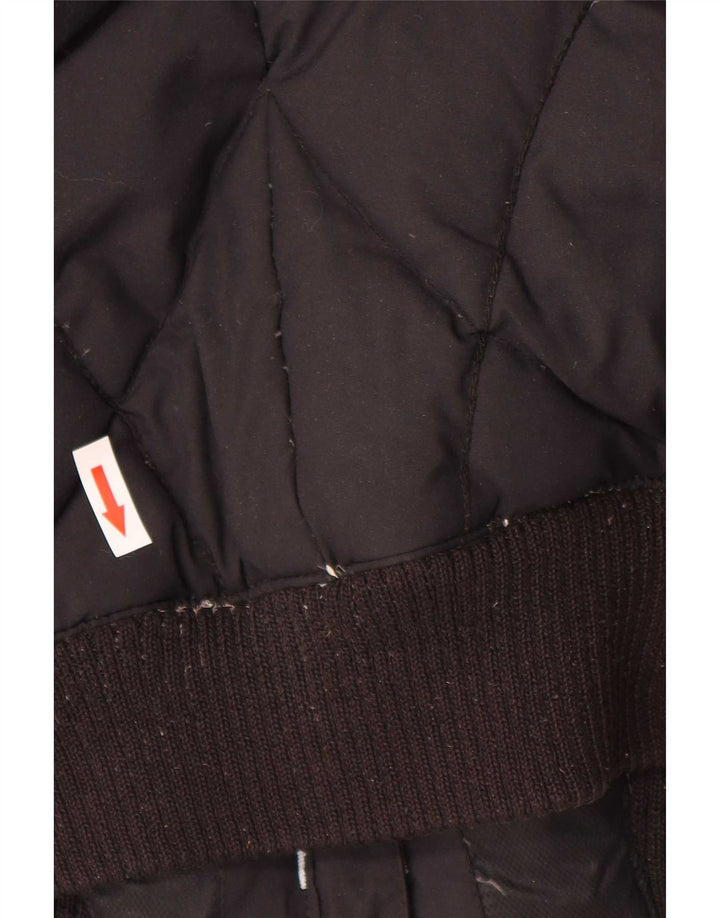 Helly Hansen Wattierte Damenjacke mit Kapuze, UK 14, Mittelschwarzes Nylon
