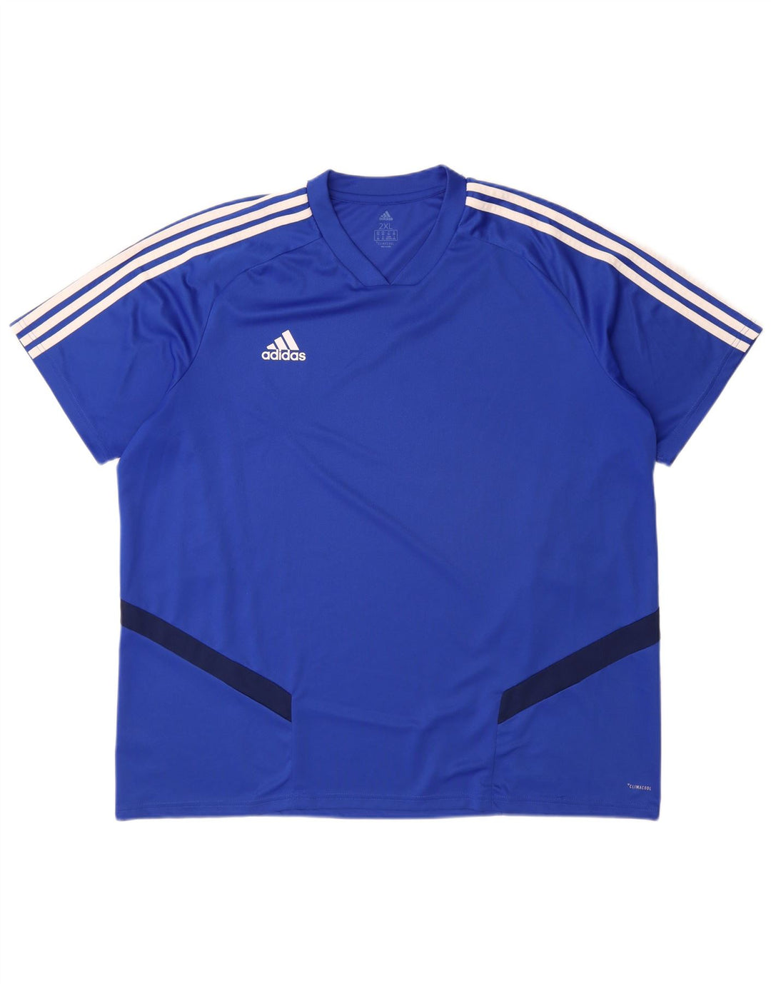 Adidas Herren Climacool T-Shirt Top 2XL Blau Colourblock