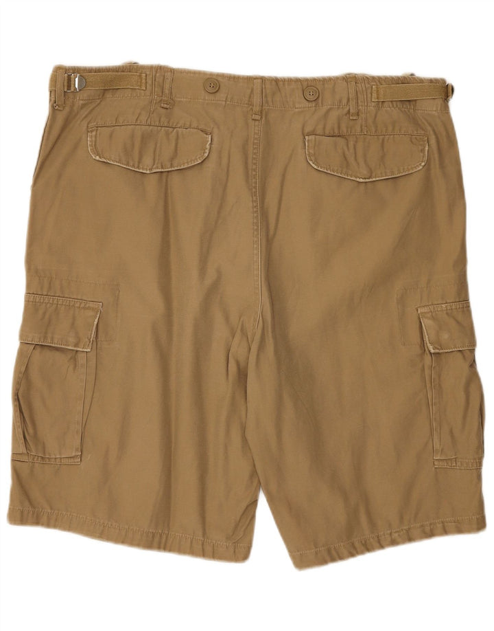 VINTAGE Mens Cargo Shorts W38 XL Beige