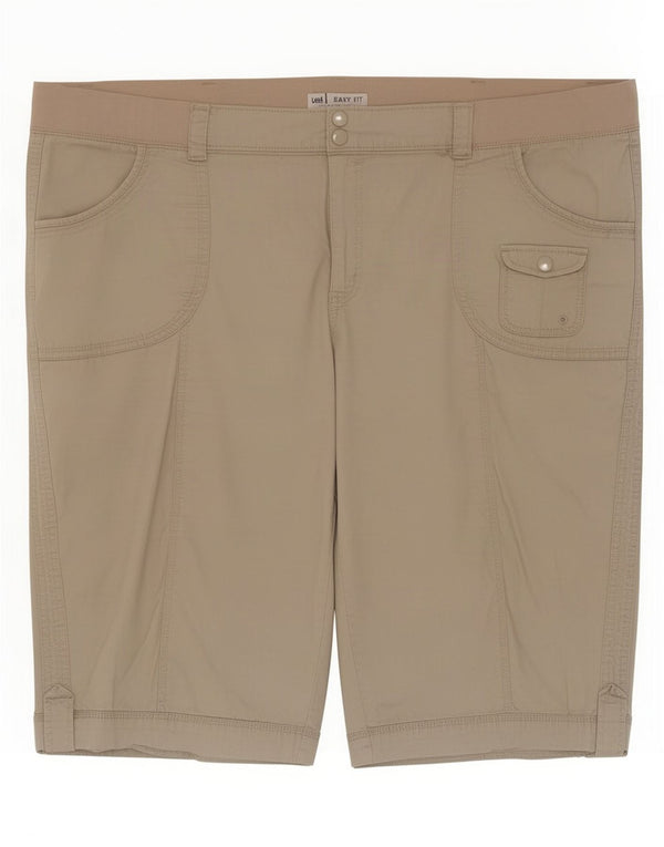 Lee Herren Easy Fit Cargo Shorts 4XL W48 Beige Baumwolle