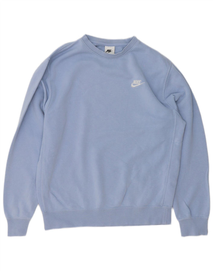 Nike Herren Sweatshirt Pullover Small Blau Baumwolle