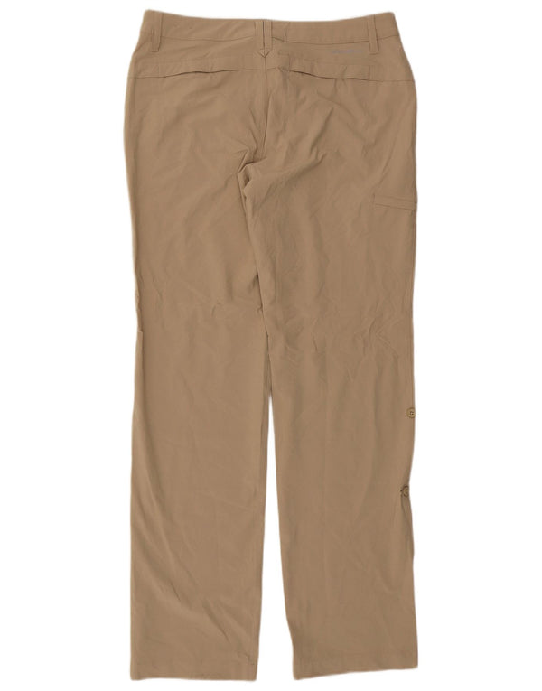 Eddie Bauer Damen gerade Cargohose US 6 Medium W30 L32 Beige