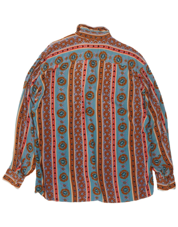Izaro Herrenhemd, groß, blau, geometrisch