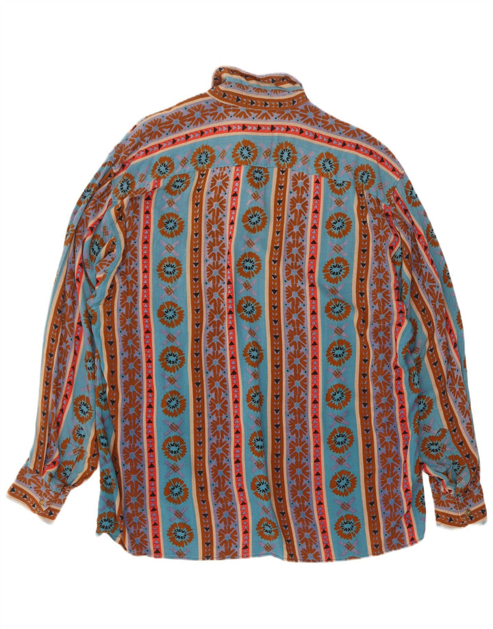 Izaro Herrenhemd, groß, blau, geometrisch
