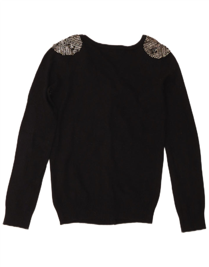 Zara Damen-Cardigan-Pullover, Größe S, Größe S, Schwarz, Baumwolle