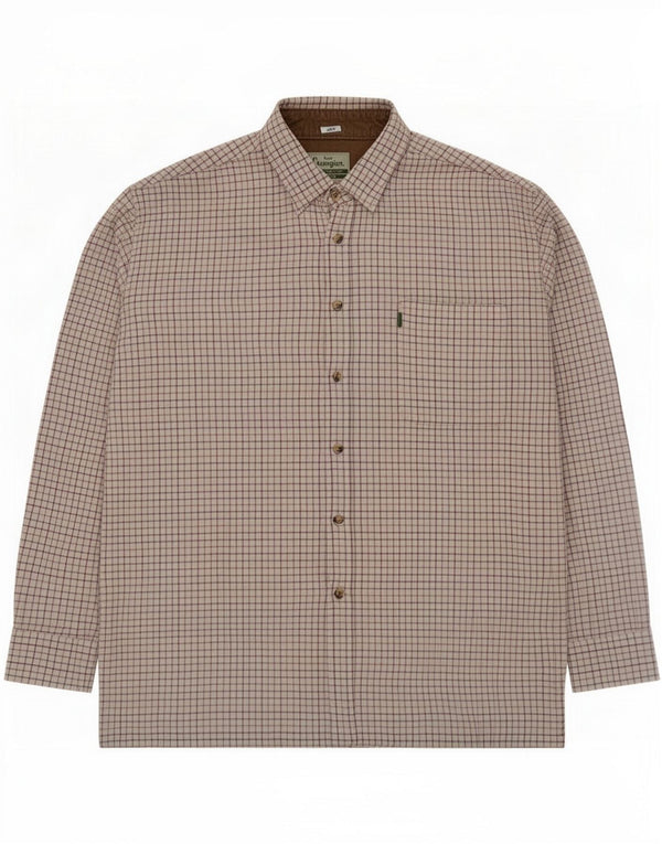 Champion Herrenhemd XL Weiß Gingham