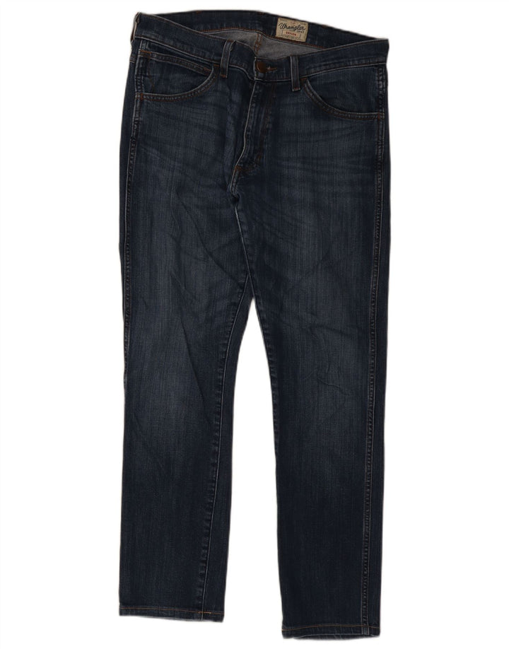 Wrangler Herren Bryson Slim Jeans W33 L28 Marineblau Baumwolle
