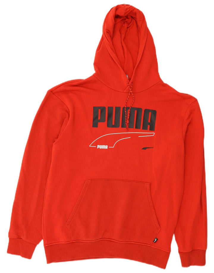 Puma Herren Graphic Hoodie Pullover Kleine rote Baumwolle