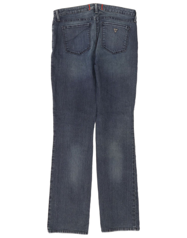 Guess Damen Straight Jeans W32 L32 Blau