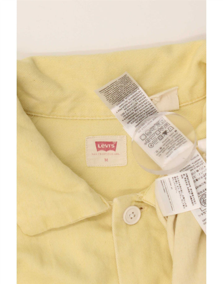 Levi's Herren Kurzarm-Jeanshemd aus mittelgelber Baumwolle