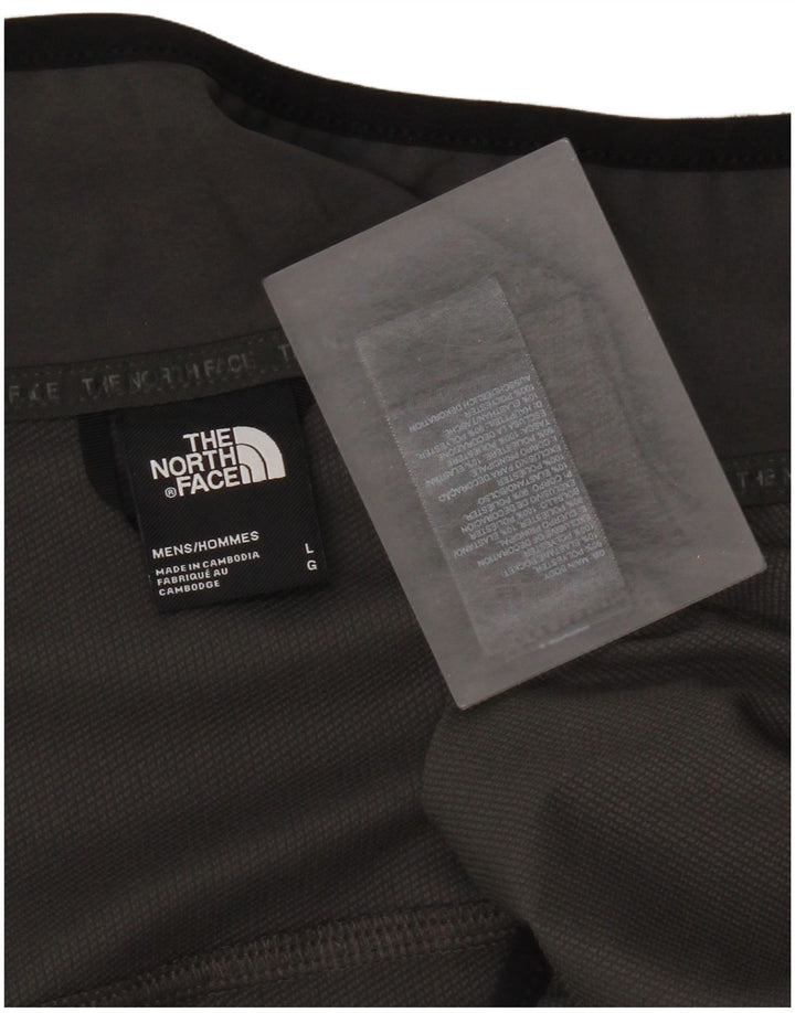 The North Face Herren-Trainingsanzug, ärmellos, Jacke, Größe L, Grau, Polyester