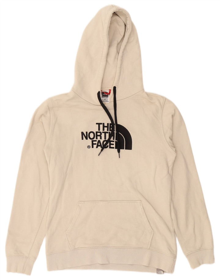 THE NORTH FACE Damen-Kapuzenpullover mit Grafik, UK 10, Größe S, cremefarbene Baumwolle