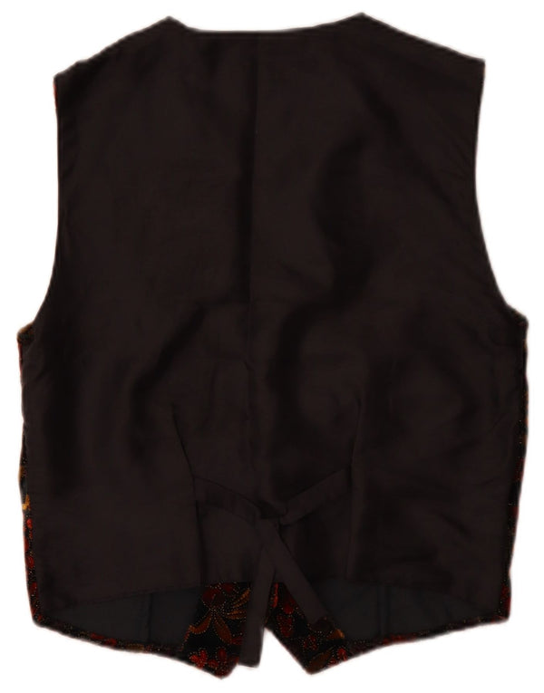 ACCORDO Damenweste UK 14 Medium Black Floral Classic