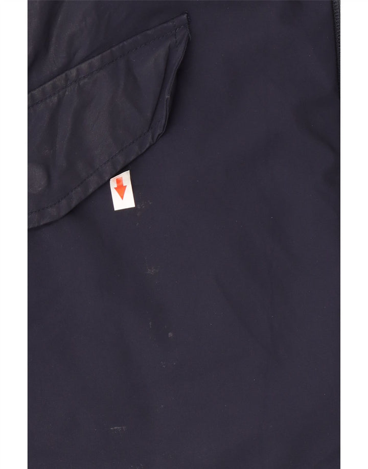 Museum Herren-Parkajacke mit Kapuze IT 54 2XL Marineblaues Nylon