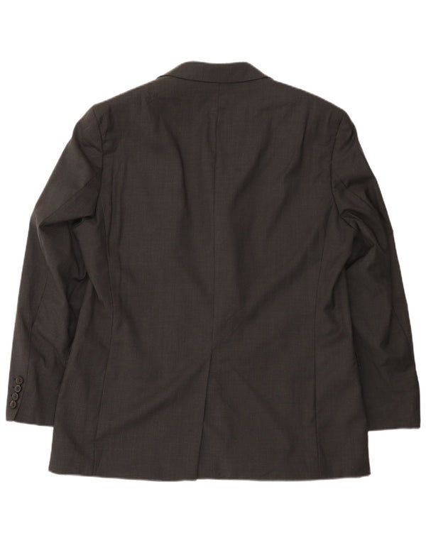Hugo Boss Herren-Blazer mit 3 Knöpfen, UK 40, große graue Wolle